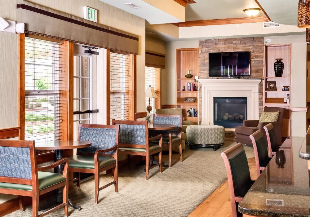 MacKenzie Place Fort Collins indoor common area