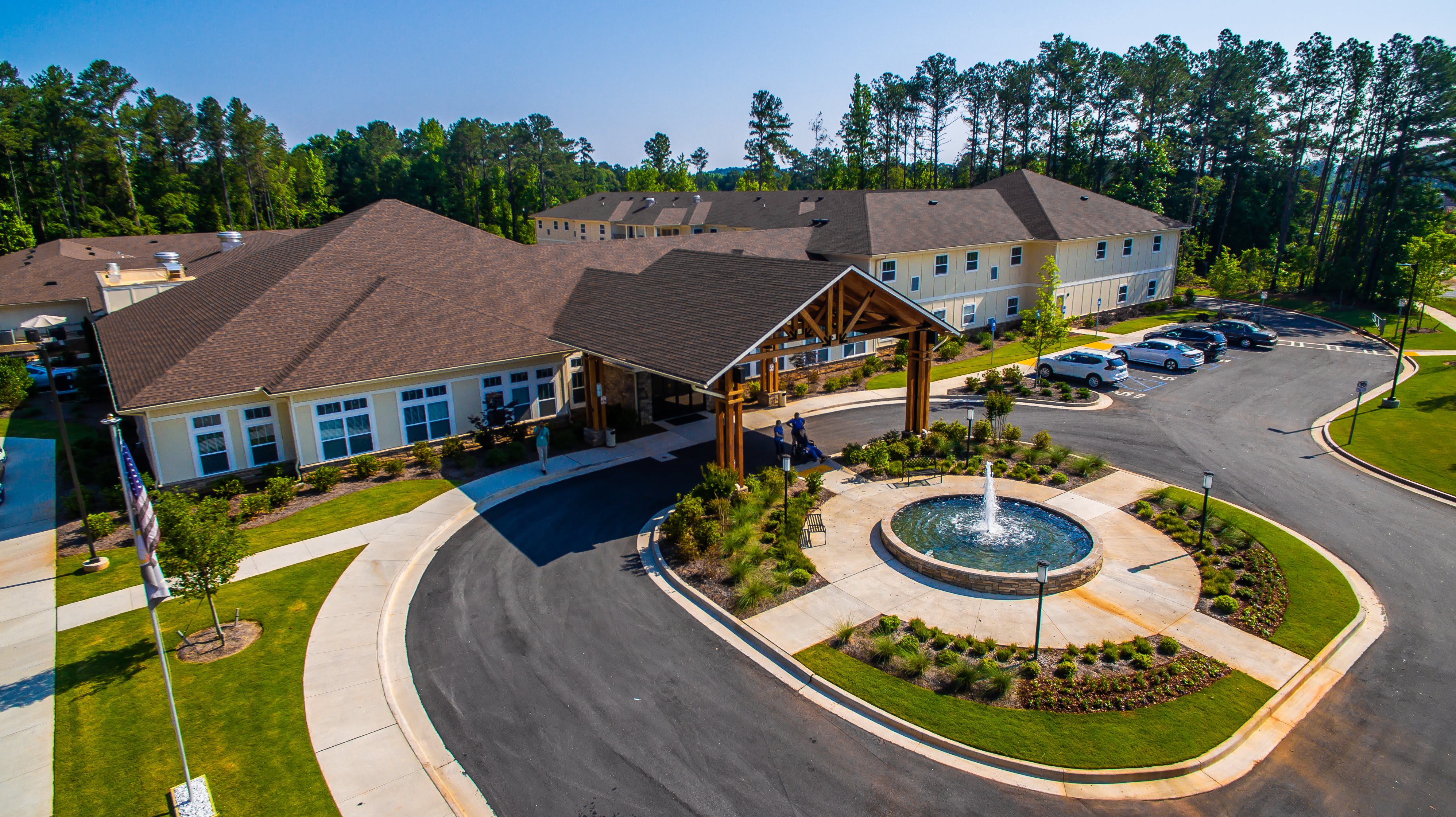 Oaks at Grove Park aerial view of community