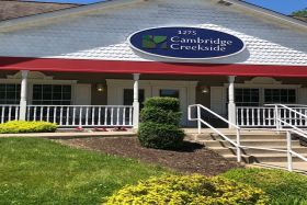 Cambridge Creekside Retirement Community outdoor common area
