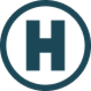 A graphic of a capital letter H in a circle